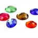 DZ-1031 round black diamond color flat back glass stones for jewelry